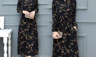 碎花连衣裙搭配